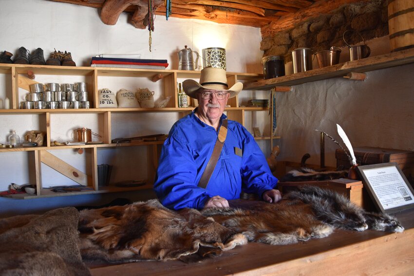 Al Seeley greets customers at the store at the historic Fort Lupton Trading Post Setp. 9. Seeley said the post filled the same role as Walmart would have in 1830. Seeley said people would come in to find cooking pots, furs, mugs, flour, and sugar.